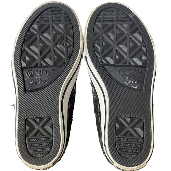 Converse All Star Lux Hidden Wedge Studded Star Sneakers Sz 5.5 RARE Punk Goth - Picture 8 of 8
